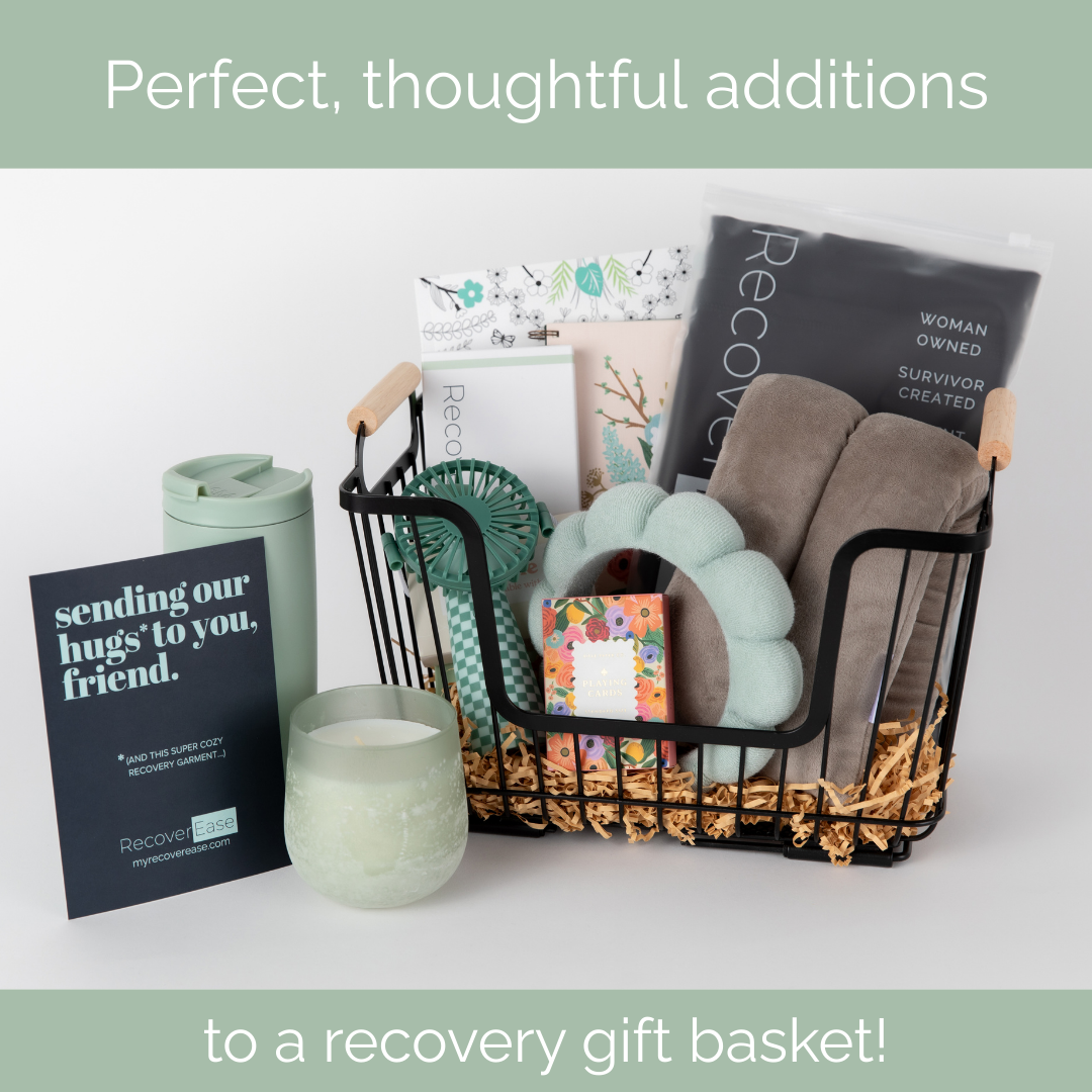 3-Piece Heal Better Kit: Post-Surgical Garment + Seatbelt Relief Pillow + Scar Strips